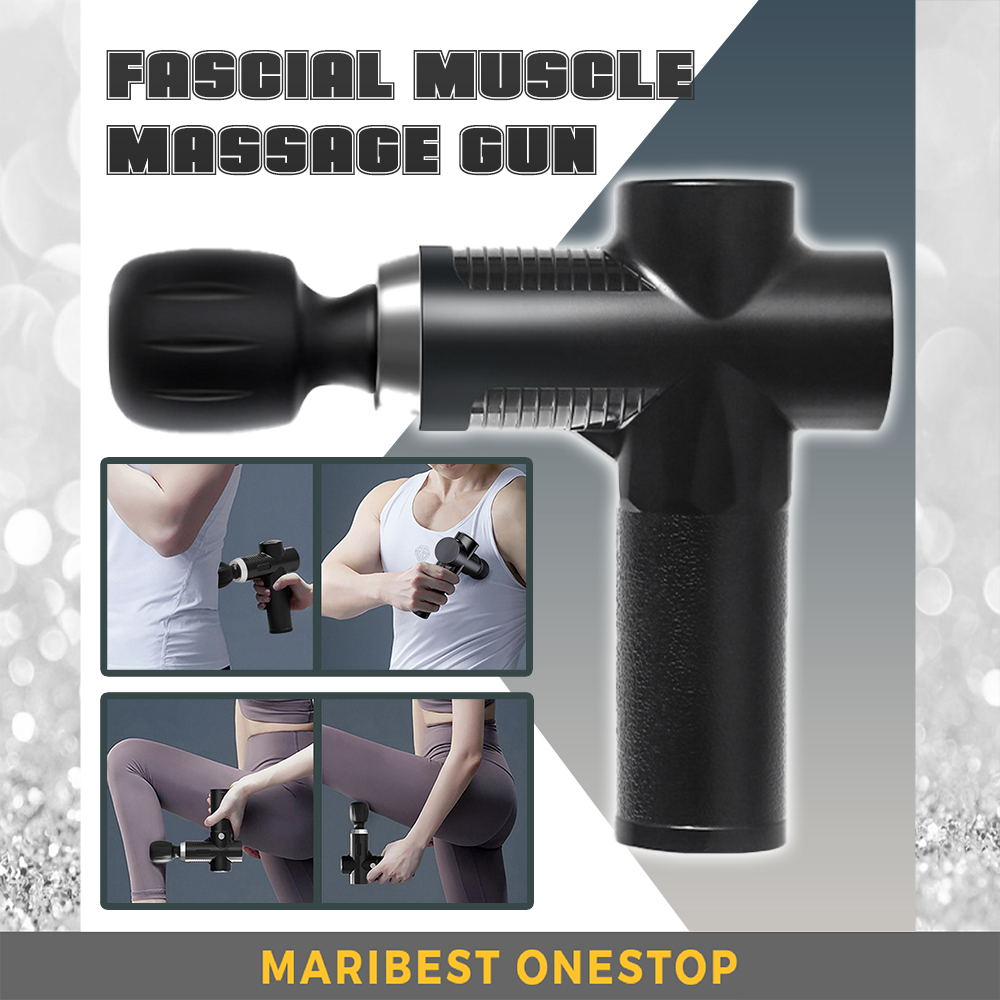 1907 Mini Fascial Muscle Massage Gun Vibrator Gun Body Relaxation Therapy Fitness Equipment USB Rechargeable