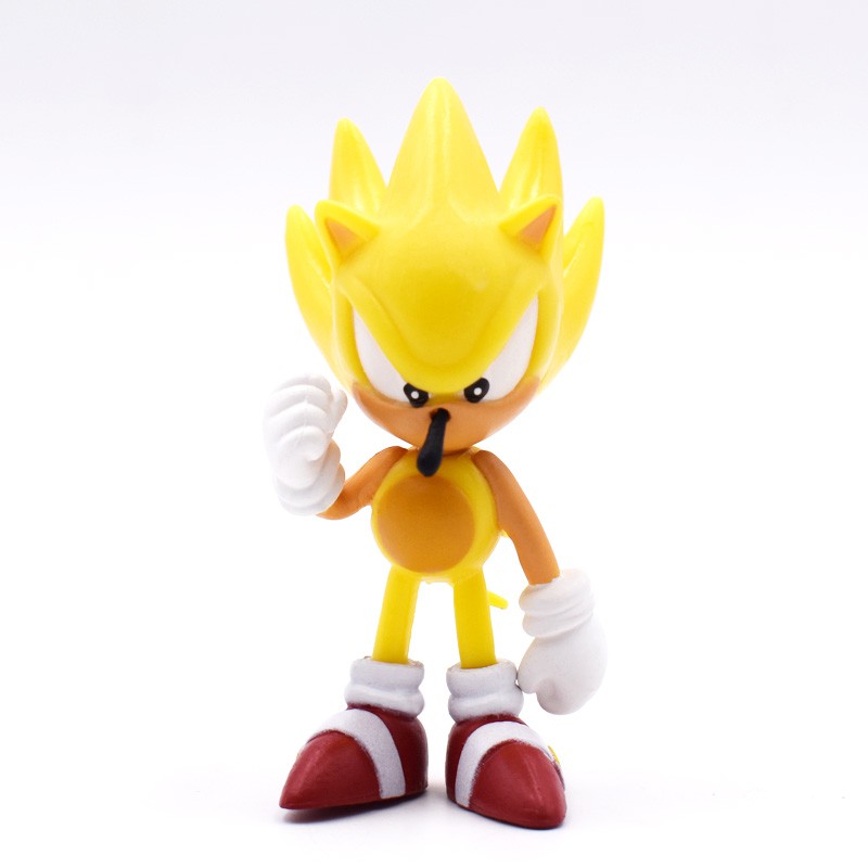 6Pcs Sonic PVC Figures cake topper collection