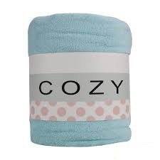 Cozy Blue Single Fleece Blanket BLRY124 (55” x 75”)