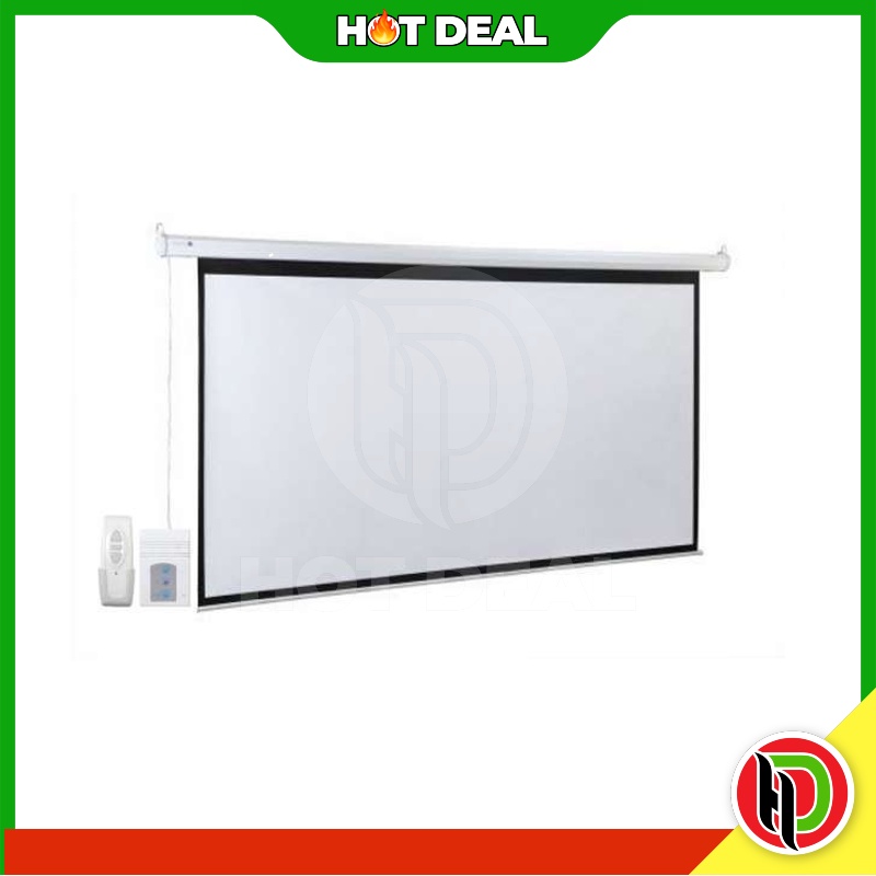 Hotdeal Meki 10x10 (120"x120") Motorized Projector Screen with