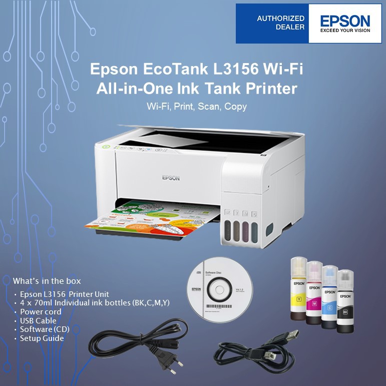 epson l3156 installation