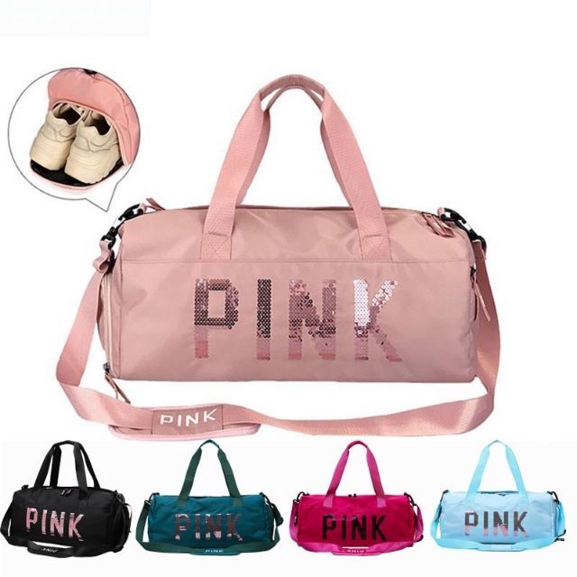 Convenient Blink Blink PINK Wording Nylon Light Weight 3ways Backpack ...