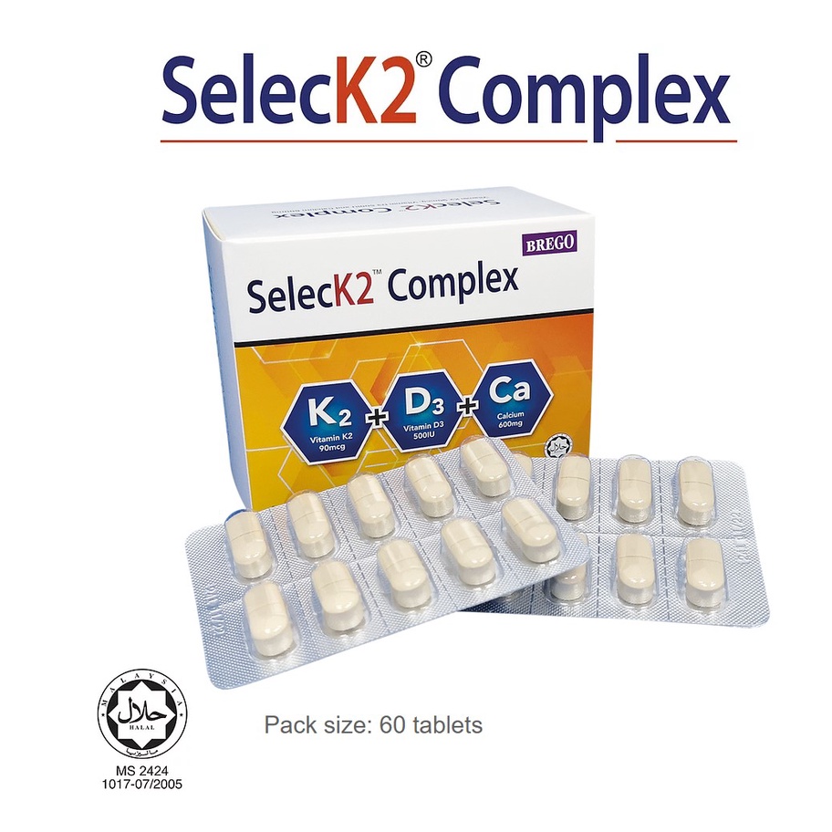BREGO SelecK2 Complex 60 Tablets (HALALCERTIFIED) Shopee Malaysia