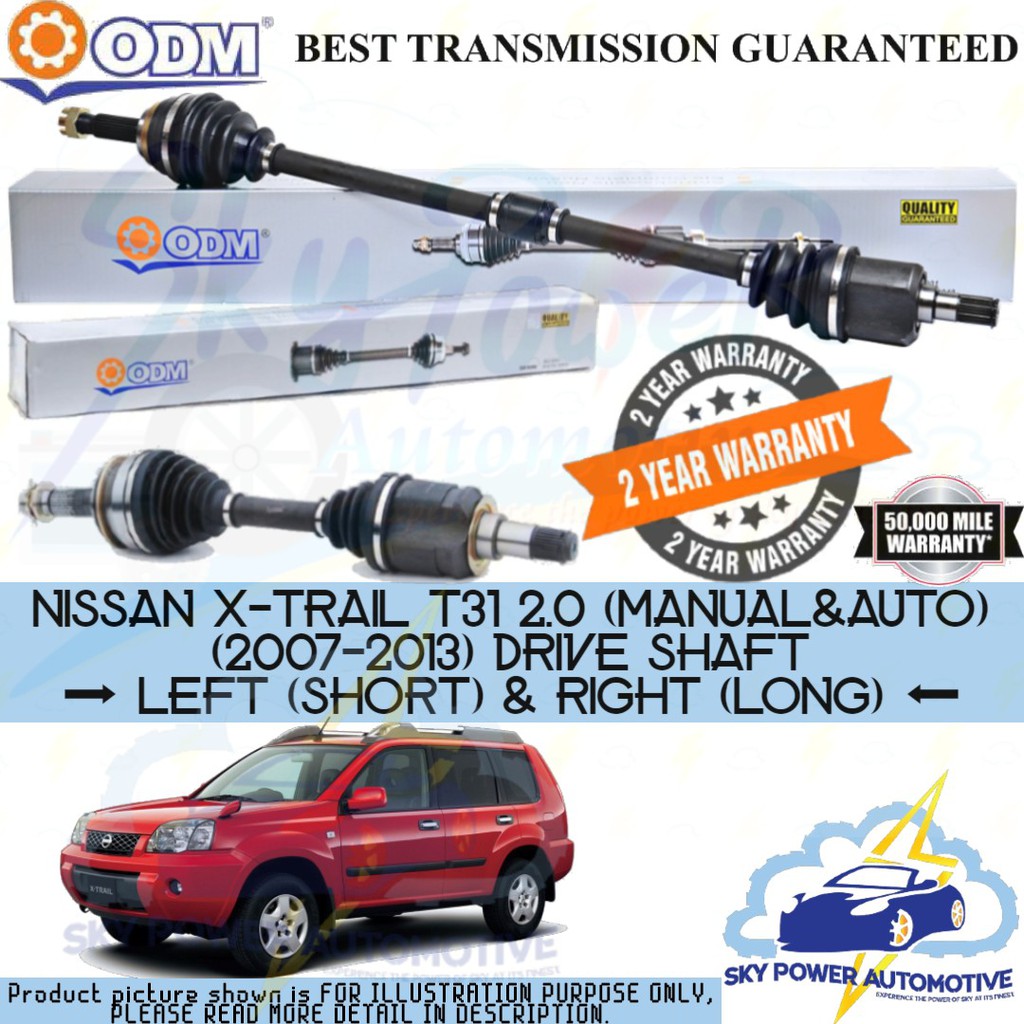 NISSAN XTRAIL T31 2.0 (MANUAL & AUTO) (20072013) ODM (CYCAR) DRIVE SHAFT (LEFT & RIGHT