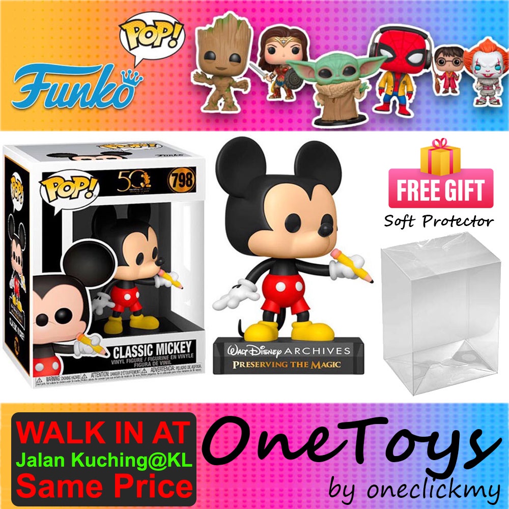 Ready Stock In Kl Malaysia Original Funko Pop Archives Classic Mickey Pop Vinyl Figure 798