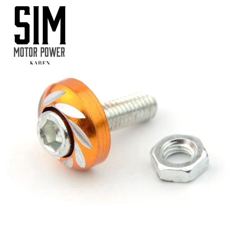 Buy *Ready Stock* Universal M6 ALUMINIUM ALLOY SCREW LICENSE PLATE 