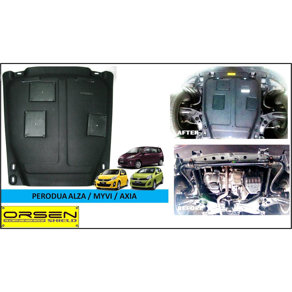 Perodua Alza Orsen Shield Car Undercarriage Protection Shopee Malaysia