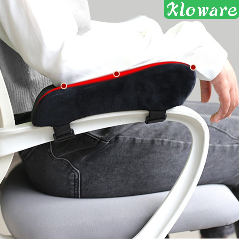Chair Armrest Cushion Pad Memory Foam Elbow Arm Rest Cover Stress Cushion 