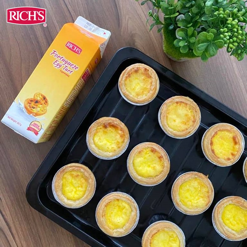 Rich Portuguese Egg Tart Cream Topping 907g Halal Shopee Malaysia