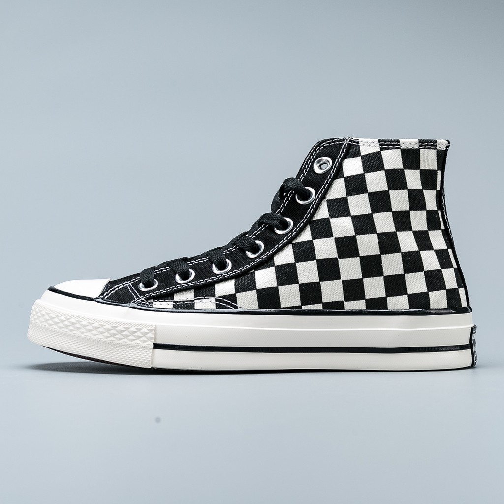 checkerboard chuck taylors