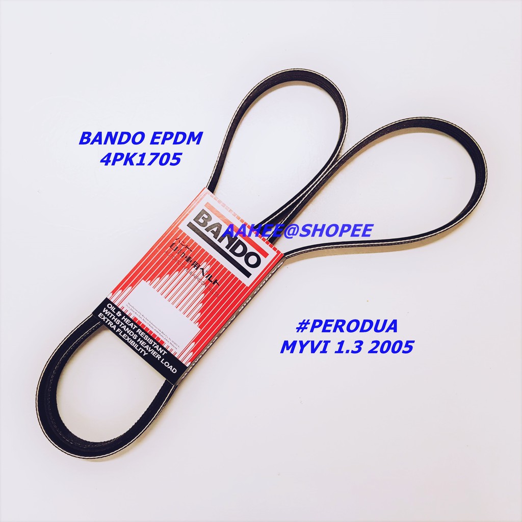 Fan/V Belt for Perodua Myvi 1.3 2005~11 4PK1705 Original BANDO EPDM OE