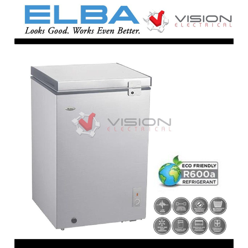 Elba 130 Litres Chest Freezer ARTICO EFE1310(GR) Shopee Malaysia