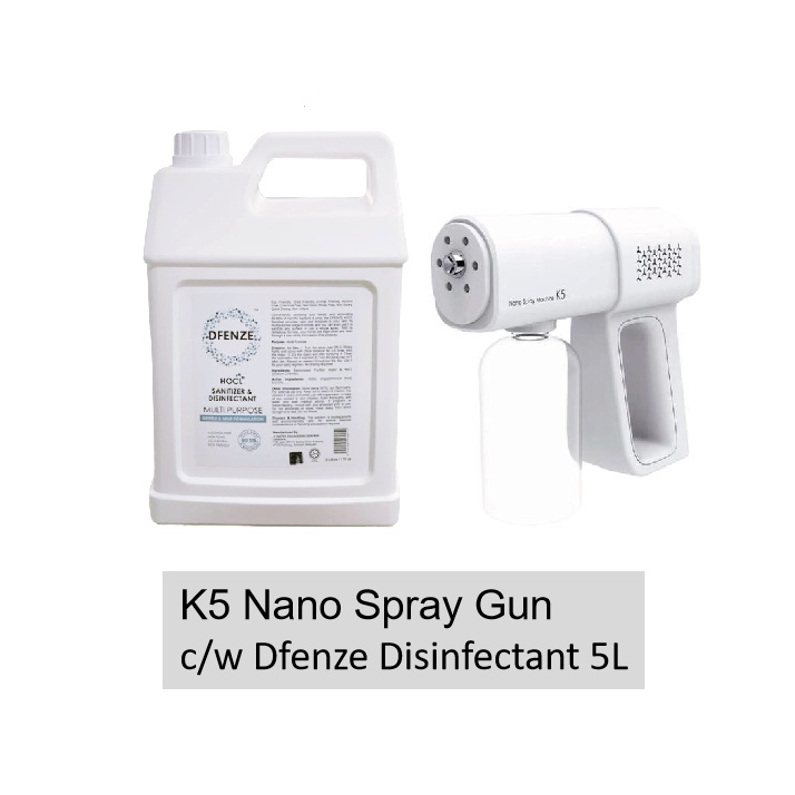 K5 Nano Spray Gun with 5L HOCL Disinfectant Shopee Malaysia