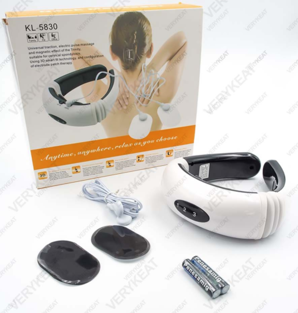 Smart Cervical Back Neck Pain Electrical Magnetic Shock Pulse Massager 3D Shiatsu Kneading Physical Therapy Leher Urut