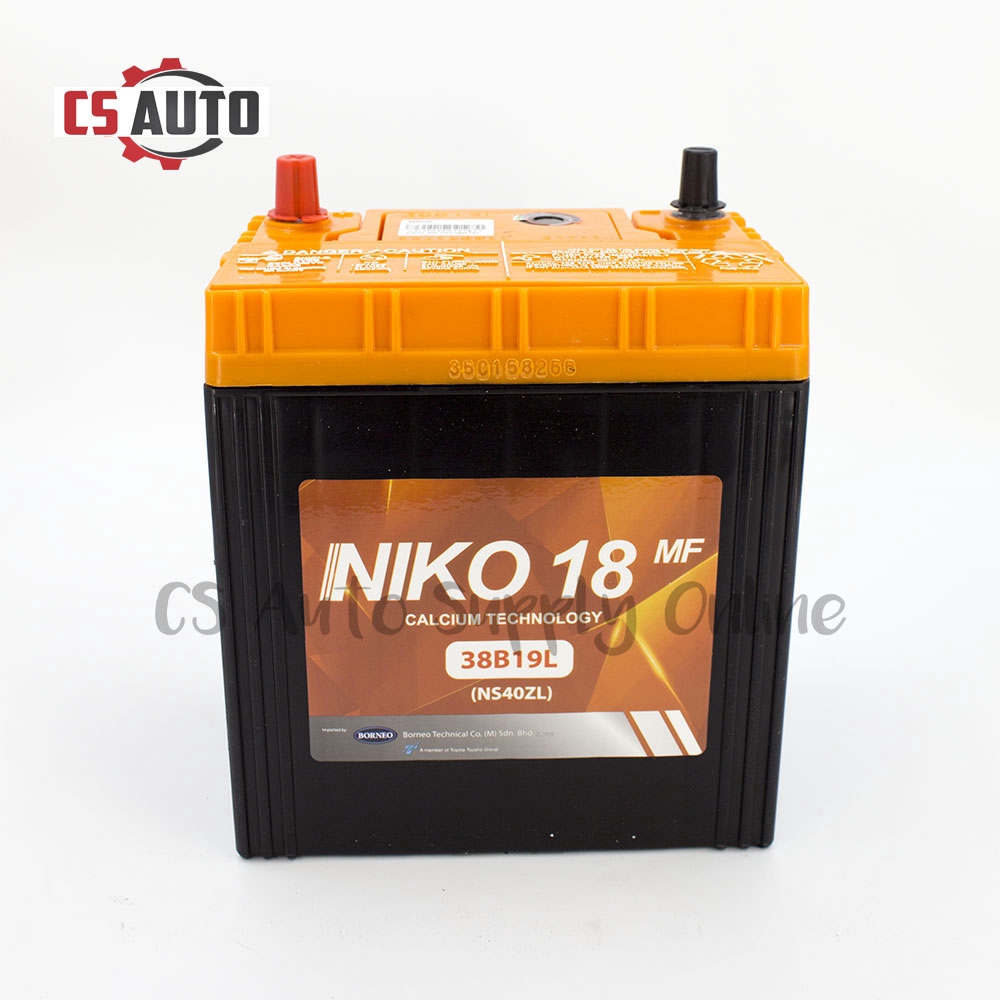 [cs auto] Niko 18 NS40ZL Car Battery MF for Perodua Myvi 