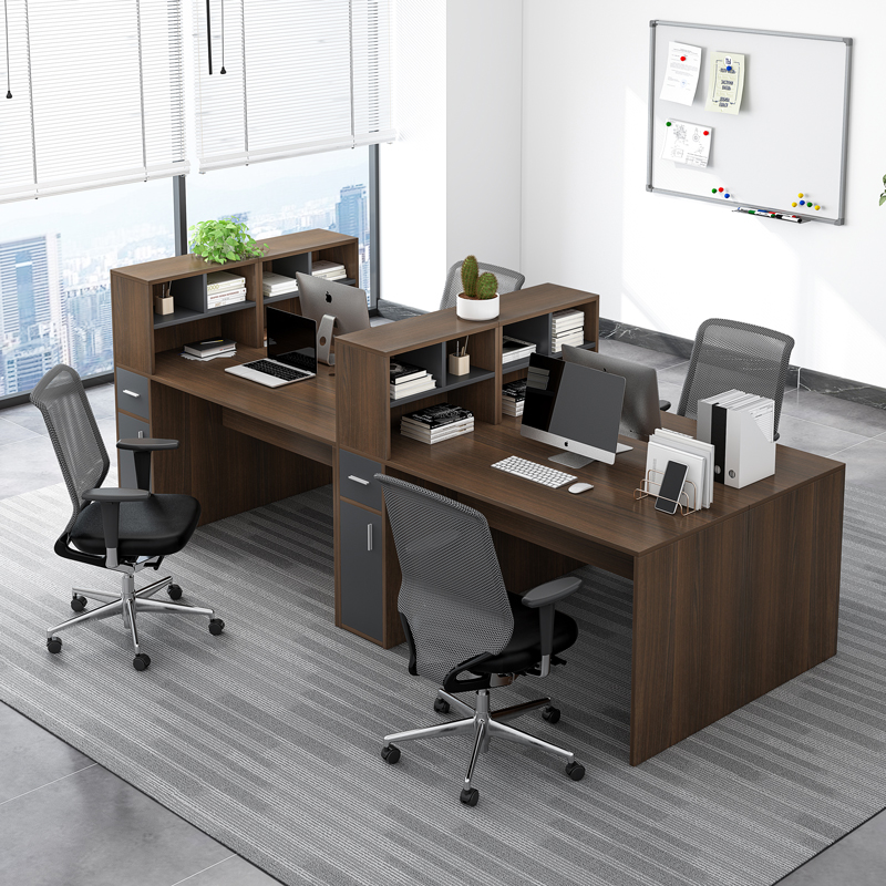 Hot Sales! Office furniture simple and modern four person table staff