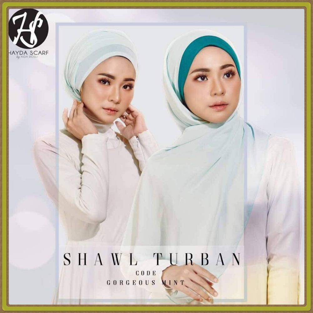 SHAWL TURBAN PLAIN BY HAYDA SCARF