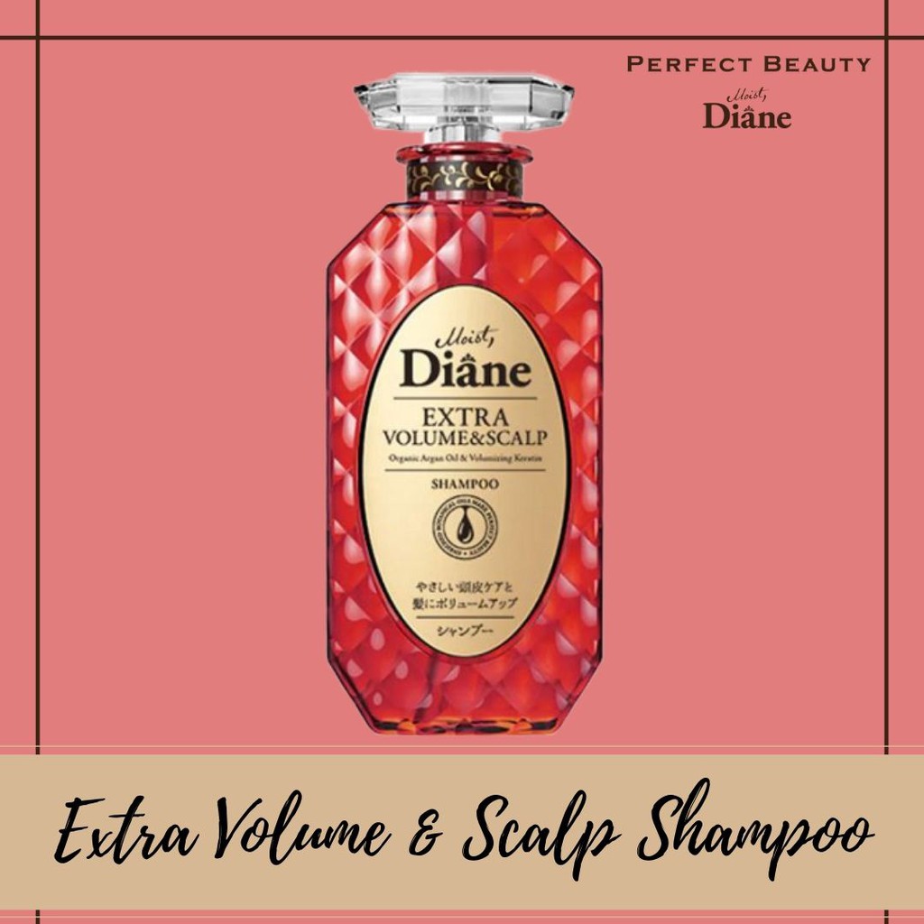 Original Moist Diane Shampoo for Extra Volume & Scalp 450ml by Blue ...