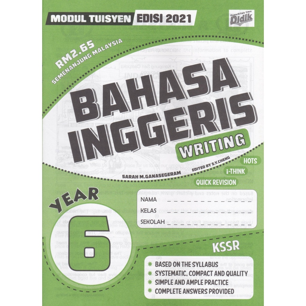 Ilmu Didik 2021 Modul Tuisyen Bahasa Inggeris Writing Tahun 6 Shopee Malaysia