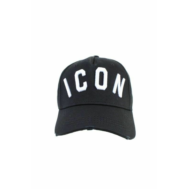 dsquared black icon hat