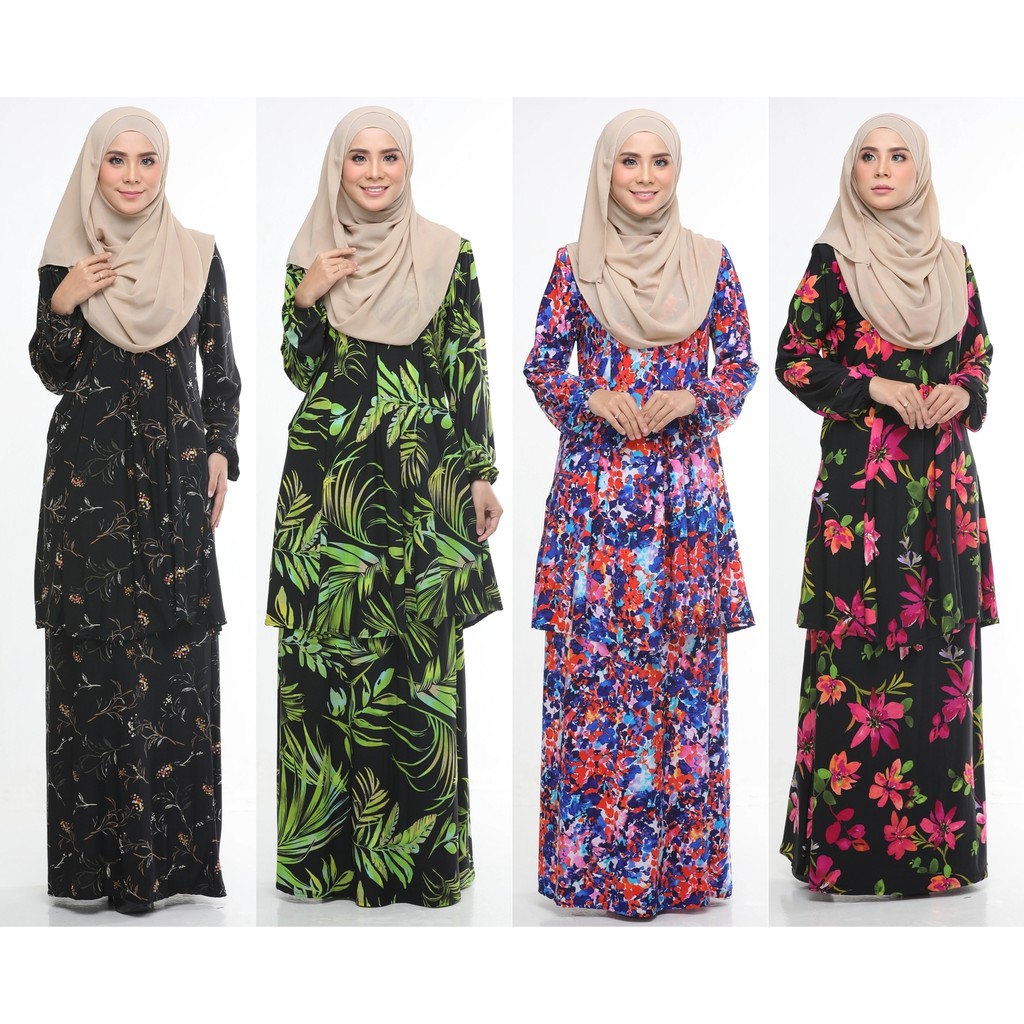  Baju  Kurung  Moden Adiva Korean Lycra Muslimah Wear Zip  