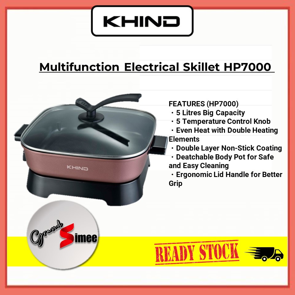 Khind 5L Multifunction Electric Skillet HP7000