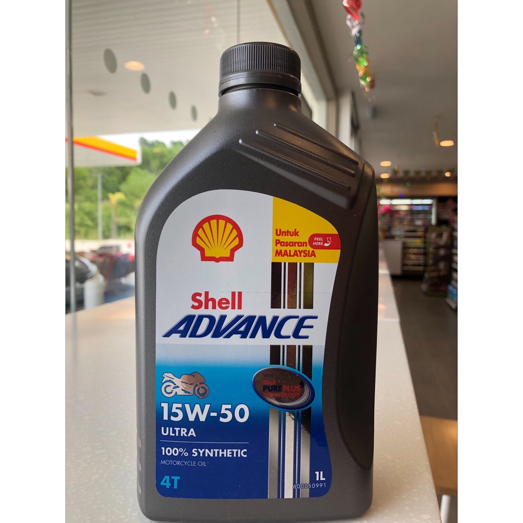 Shell Advance 4T 15W-50 Ultra 1Liter (100% Synthetic) | Shopee Malaysia