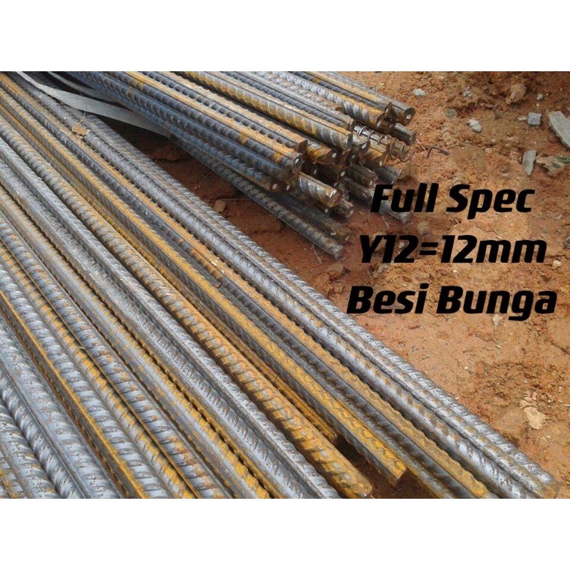 Buy Besi Bunga Y12 5ft 59 60 Full Spec 10mm Besi Bunga Y12 Besi