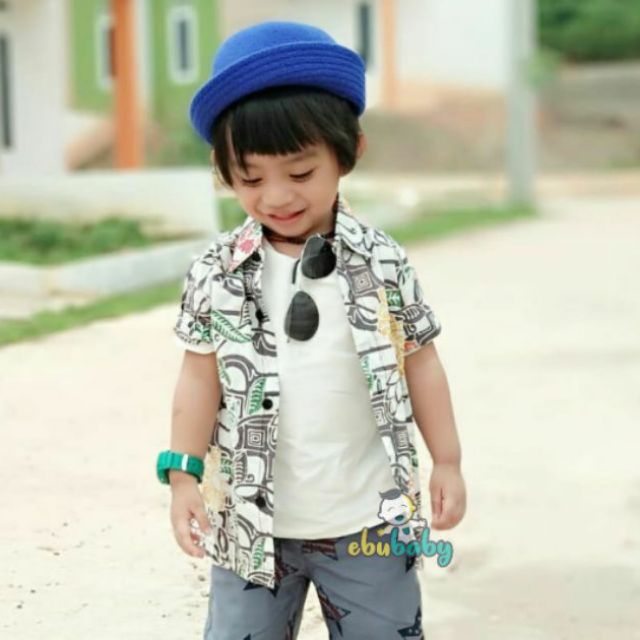  Kemeja BATIK Budak Viral 2019 S 1 2Tahun Shopee Malaysia