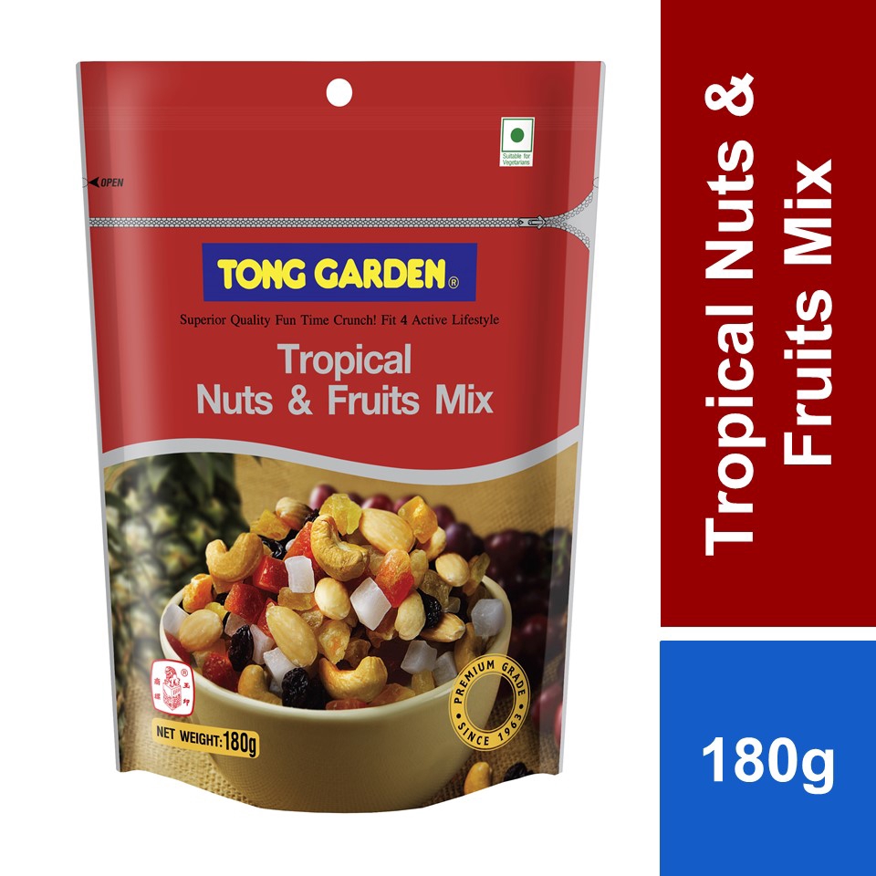 Tong Garden Tropical Nuts & Fruits Mix 180g Shopee Malaysia