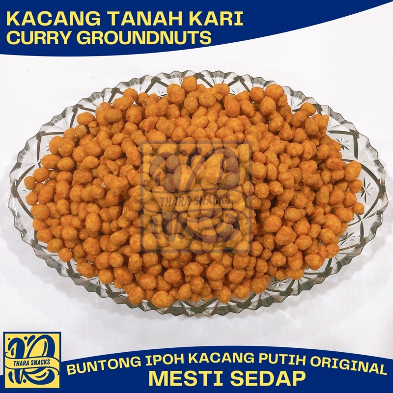 Thara Snacks Kacang Tanah Kari Curry Groundnuts Buntong Ipoh Kacang