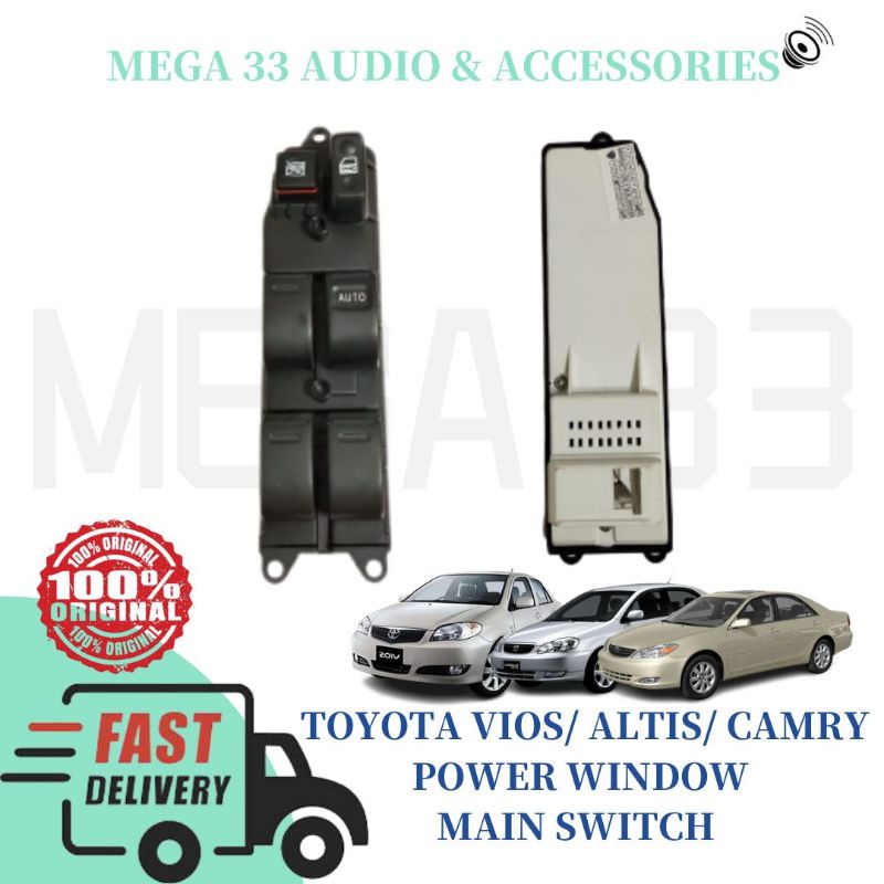 TOYOTA VIOS/ ALTIS/ CAMRY POWER WINDOW MAIN SWITCH Shopee Malaysia