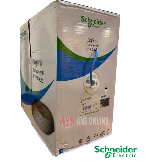 SCHNEIDER DIGILINK CAT 6 CABLE 305MTR (BLUE) CATEGORY 6 4PAIR UTP CABLE