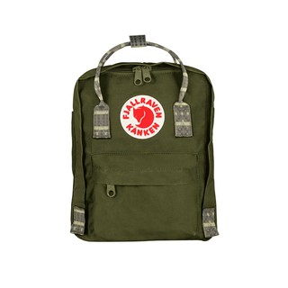 fjallraven kanken green folk pattern