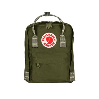 fjallraven kanken green folk pattern