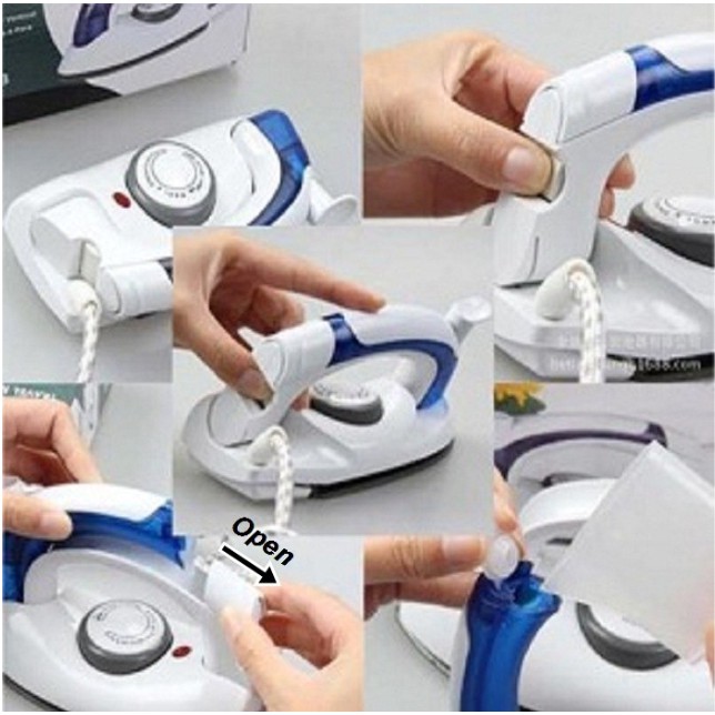 MALAYSIA 700 W STEAM IRON STAREKA STEAM UNTUK TRAVEL IRON BOLEH LIPAT