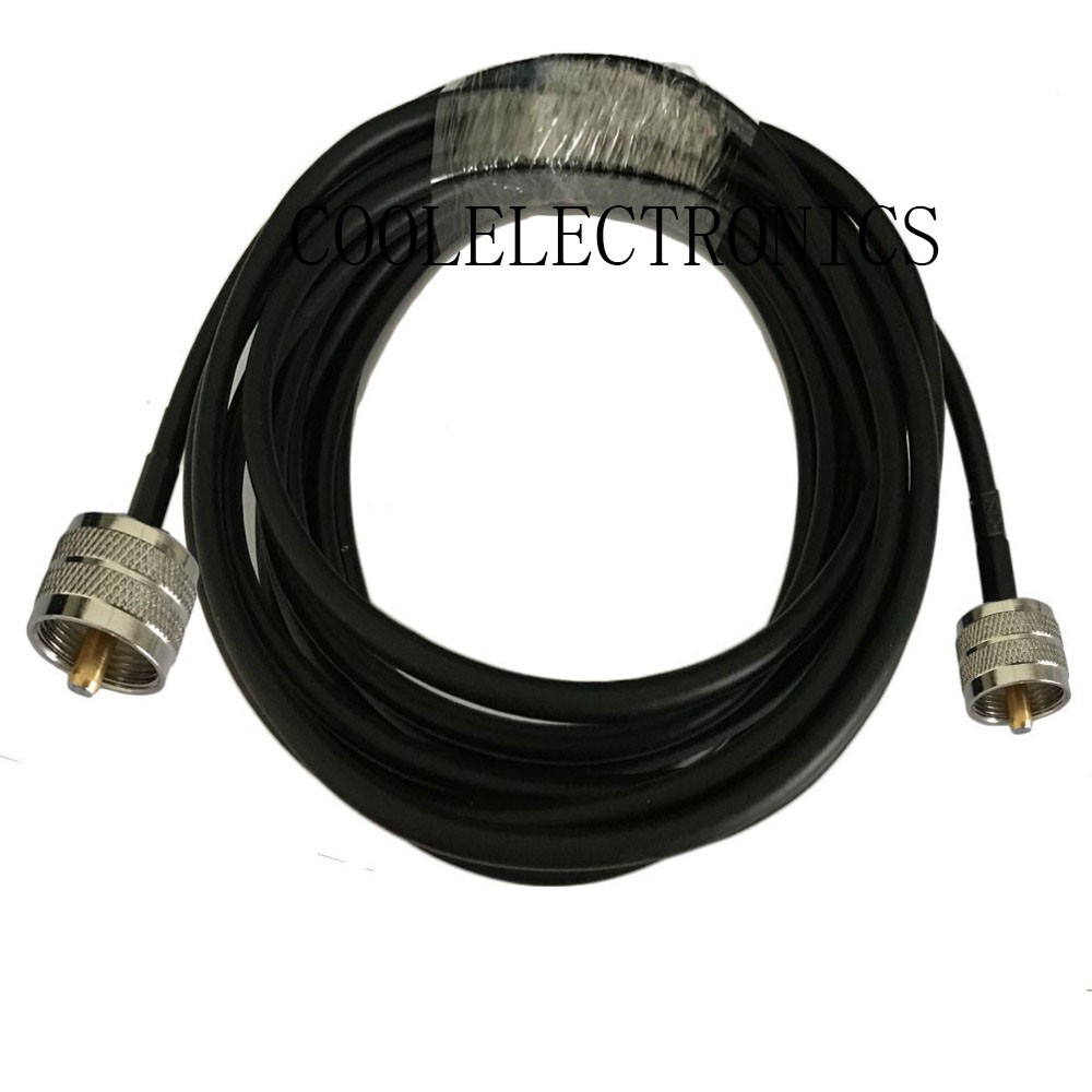 RG58 50-3 Coaxial Cable PL259 UHF male to UHF male connector RF Coax ...