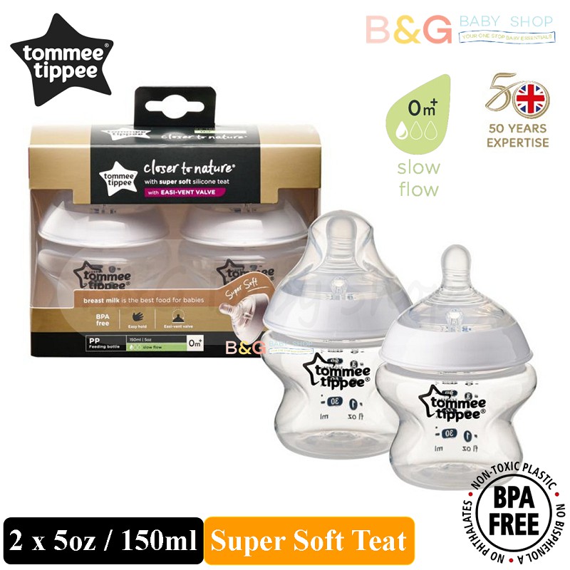 Tommee Tippee Closer To Nature Wide Neck Baby Newborn Milk Feeding ...