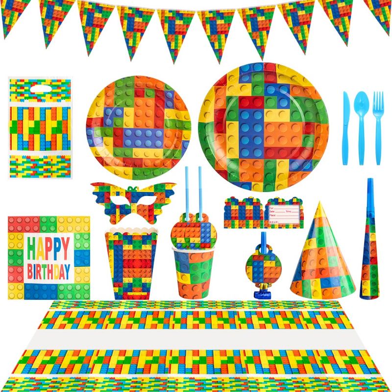 LEGO Building blocks birthday party decoration | Shopee Malaysia