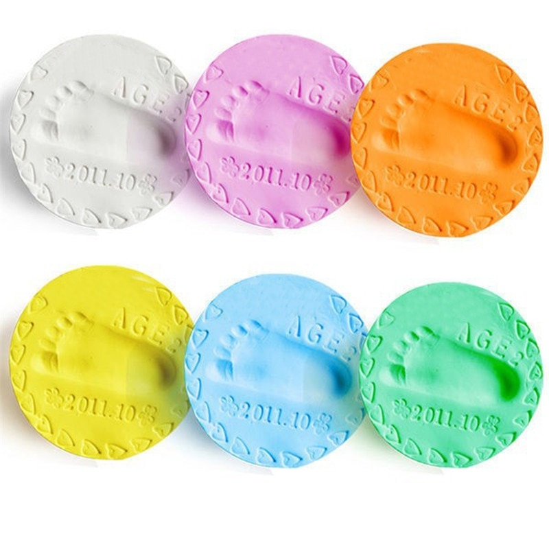 Purpose Quality Baby Footprint Clay Diy Hand Print Care Parent-child Ink Pad Toys - Image 4