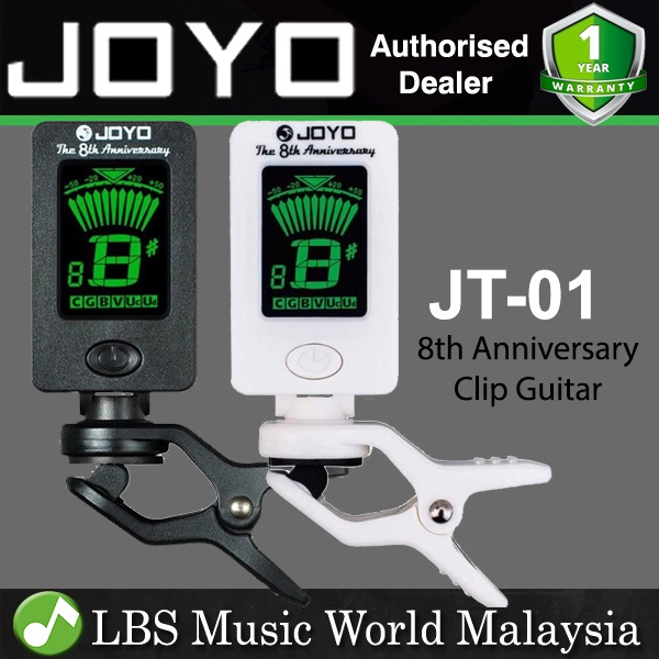 Joyo JT-01 8th Anniversary Clip On Guitar Chromatic Tuner Bass Violin Ukulele (JT01 JT 01)