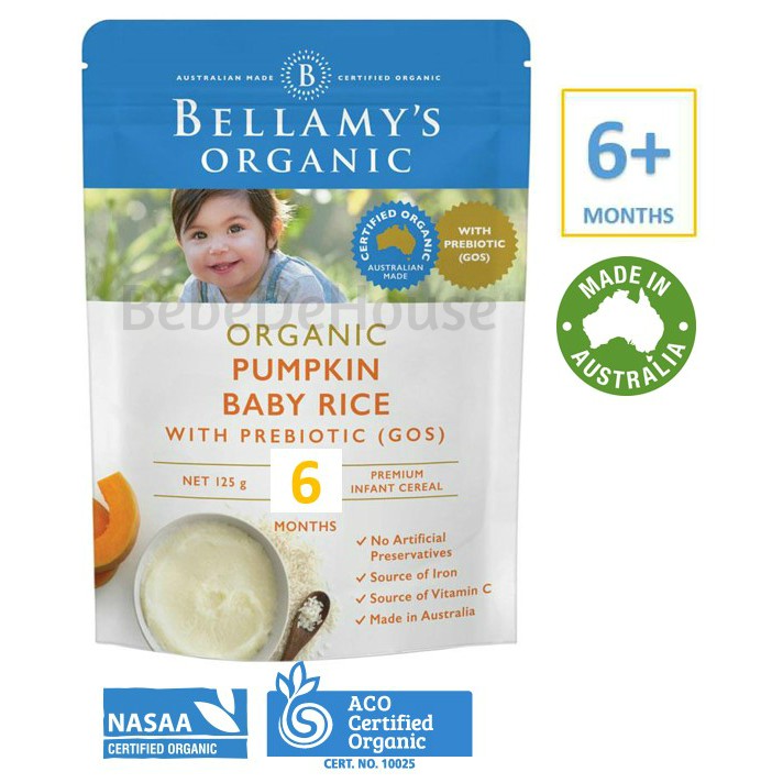 Bellamy S Organic Baby Rice 6 Months Expiry Aug 2021 Shopee Malaysia