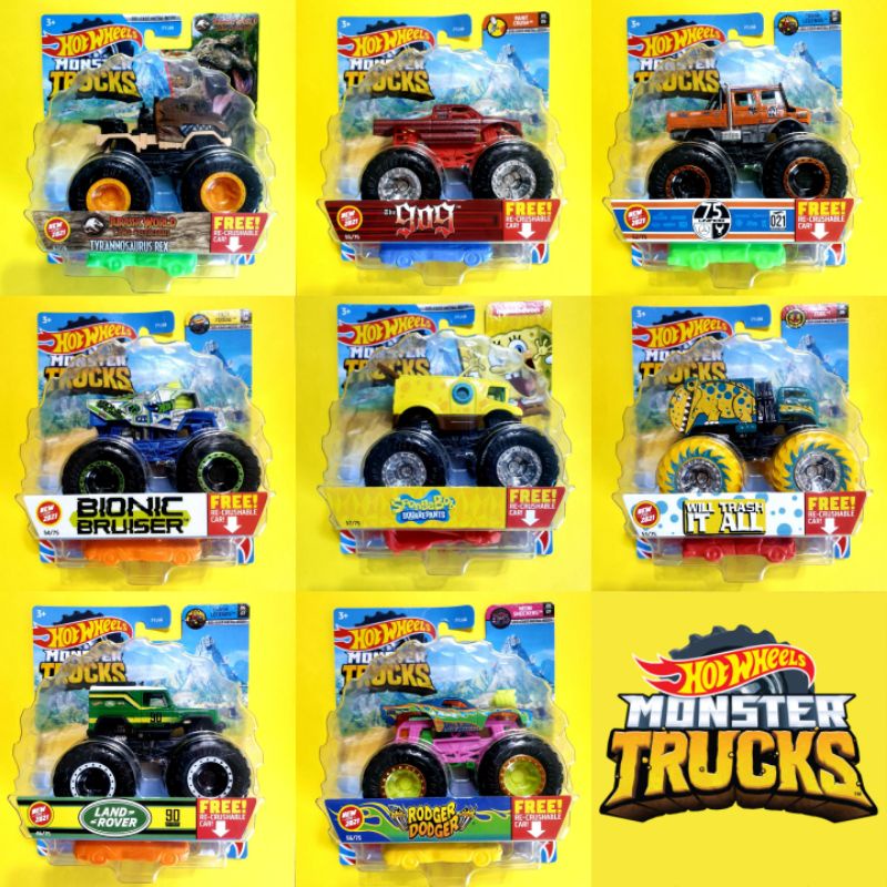 Hot Wheels Monster Truck FYJ44 ( Dash H ) SpongeBob Land Rover Will ...