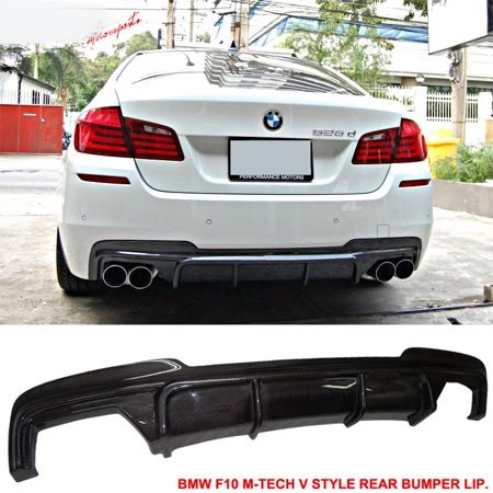 bmw f10 5 series rear diffuser carbon fiber fit untuk f10 m sport ...