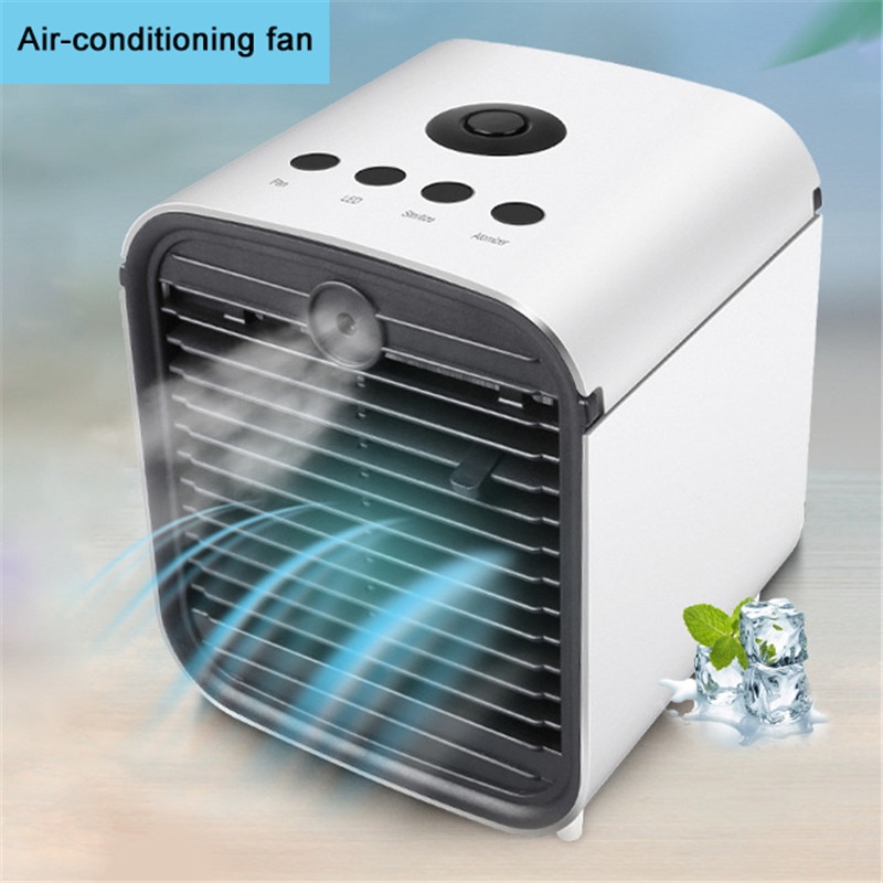 Portable Mini Air Conditioner Fan Desktop Air Conditioning Cooler Home ...