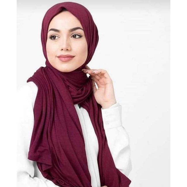 Shawl Jersey Cotton / Shawl Malas Cotton Lembut Jersey