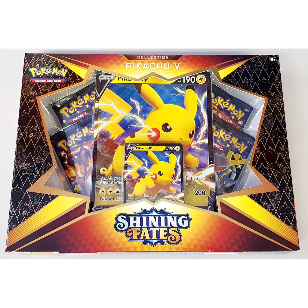 Pokemon Tcg Shining Fates Pikachu V Box Shopee Malaysia