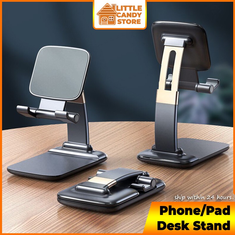 Foldable Metal Phone Stand Holder Universal Adjustable Portable Desktop Table Stand For Smartphone/Tablet/Phone/Bracket