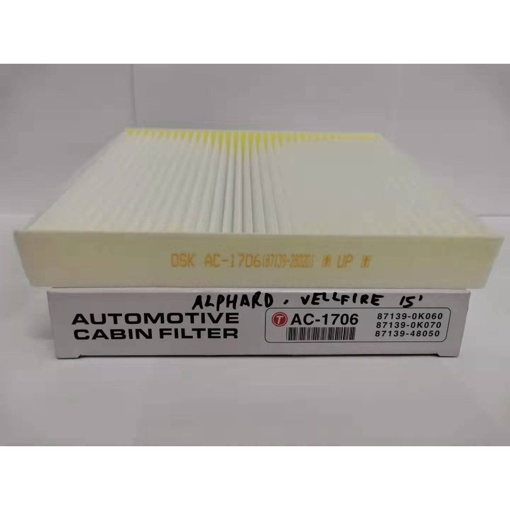 TOYOTA ALPHARD,VELLFIRE,HILUX KUN26, HILUX REVO ,CHR (OSK) CABIN FILTER