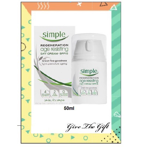 simple age resisting day cream spf 15